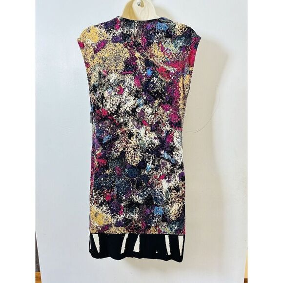 Julie‎ Dillon Dress Size 4 Multicolored Sheath Sleeveless NWT Artsy Abstract - Picture 2 of 14